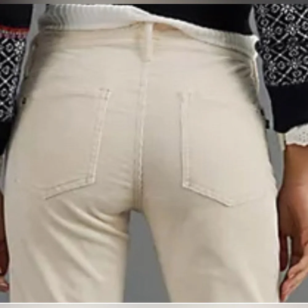 Pilcro | The Slim Boyfriend Corduroy Jeans | NWT Cream 27 - Picture 15 of 16